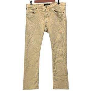 John Varvatos Tan Slim Straight Jeans